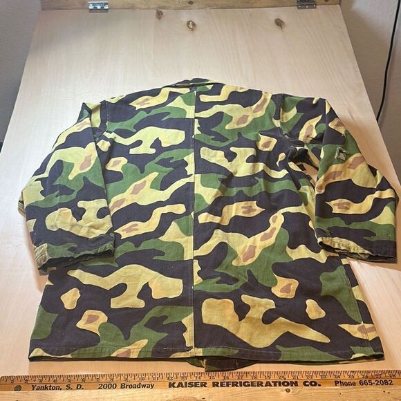 Vintage Czech Salamander Camouflage Jacket Chore Coat Field Jacket Military RARE - Picture 4 of 6